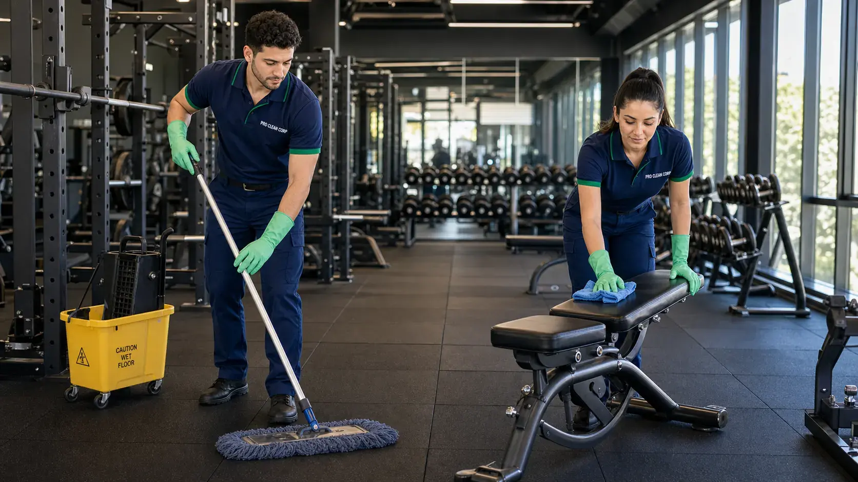 Gym Cleaning specific areas covered